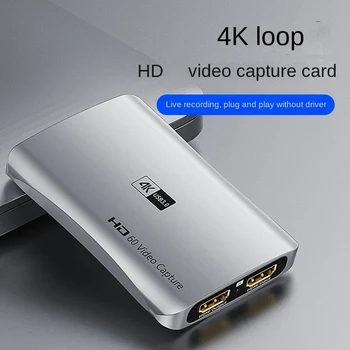 1Set 1080P 4K Compatible con la Tarjeta de Captura de Vídeo USB 3.01080 P 60FPS HD de Captura de Vídeo de la Tarjeta de la Aleación de Aluminio