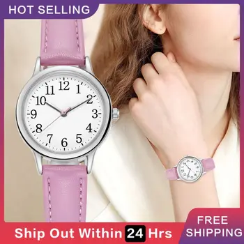 2023 Moda Reloj De Las Mujeres Casual Cinturón De Cuero Relojes Simple Señoras' Pequeño Dial Reloj De Cuarzo Vestido De Relojes De Pulsera Reloj Mujer