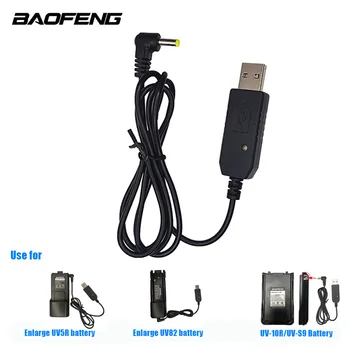Baofeng Cable USB de Walkie Talkie de Carga de la Batería Cable de componentes de Radio de la Médula De la radiación UV-5R UV-82 UV-9R Plus UV 5R pro uv9r uv82 uv 5r Radio