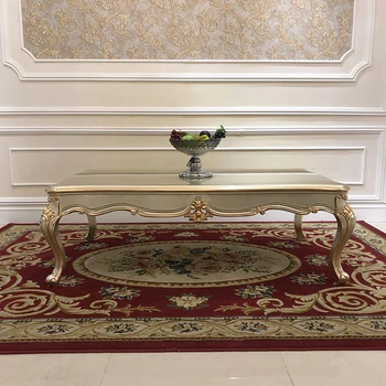 De estilo europeo mesa de té mueble de TELEVISIÓN combinación simple de la sala pequeña de la familia de lujo de estilo neoclásico de madera maciza empaquetado rectangu