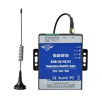 GSM 2G 3G 4G LTE Temperatura Humedad de Monitoreo de Alarmas Registrador de Datos, mando a distancia S265 Apoyo Alarma de Fallo de Alimentación