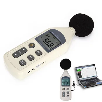 HY1361 medidor de nivel de sonido 30-130 db Decibel meter la medición del Volumen de almacenamiento de datos USB