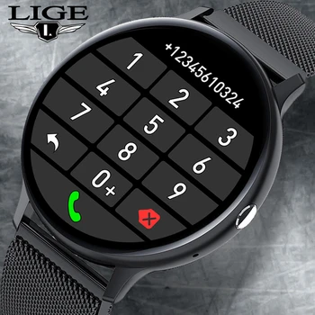 LIGE 2021 Bluetooth Responder a la Llamada de Reloj Inteligente Hombres Táctil Completa de llamadas de Marcación de Fitness Tracker IP67 Impermeable 4G ROM Smartwatch para las mujeres