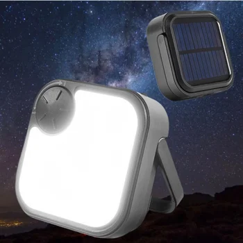 La Luz Solar Luz de Camping Portable Mini Tienda de campaña de la Linterna USB Recargable del Banco del Poder de al aire libre de la Lámpara de Emergencia para Senderismo Viajes Gadget