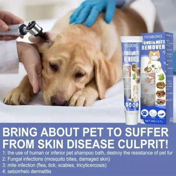 Los Hongos Ácaros Remover Asesino Crema Para Los Gatos Y El Perro Limpio Repele Los Ácaros Alivia Mascota Accessoriesa