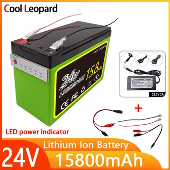 Nueva 18650 batería de 24V 15800mAh Li-ion Batería Con LED Indicador de encendido,Para Pulverizadores Solar de la Calle de la Lámpara E-Vehículo Batería de Ión de Litio