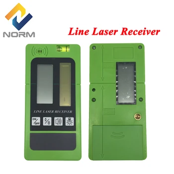 Receptor láser Detector de Norma 2/5/8/12 Líneas de Nivel de Láser Pulsante Modo de color Verde/Rojo de la Línea de luz para Medir el grado de la herramienta