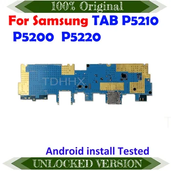 Versión para la UE Para Samsung P5200 P5210 de la Placa Lógica ,100% Original Para Samsung Galaxy Tab 3 10.1 P5200 P5210 wi-fi y 3G de la tarjeta madre MB