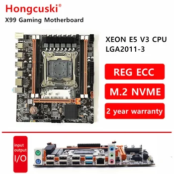 X99 NVME M. 2 D3 de la Placa base de la Ranura de la LGA2011-3 USB3.0 PCI-E3.0 de SSD Soporte DDR3 32G REG ECC de Memoria y Entre Xeon E5 V3 V4 Procesador