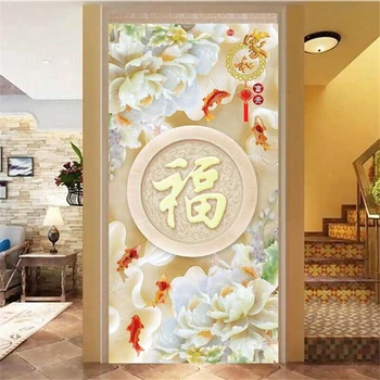 beibehang un fondo de pantalla Personalizado en 3D Estéreo murales del Buda de Jade Peonía Casa y Arcade Pasillo de Fondo de papel tapiz papel de parede обои